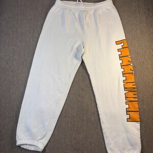 Vintage 90s University If Tennessee Sweatpants White Large Elastic Cuff Clean